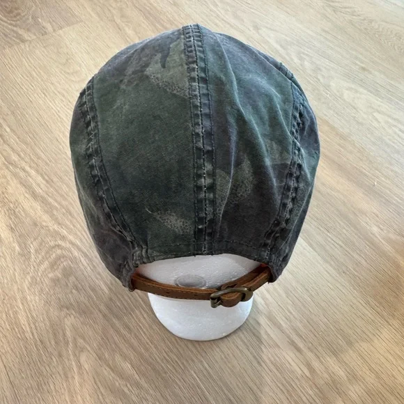 Ralph Lauren Polo Country Green and Brown Camo oilcloth cap